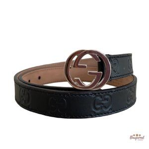 Authentic Children's Gucci Signature Belt - L